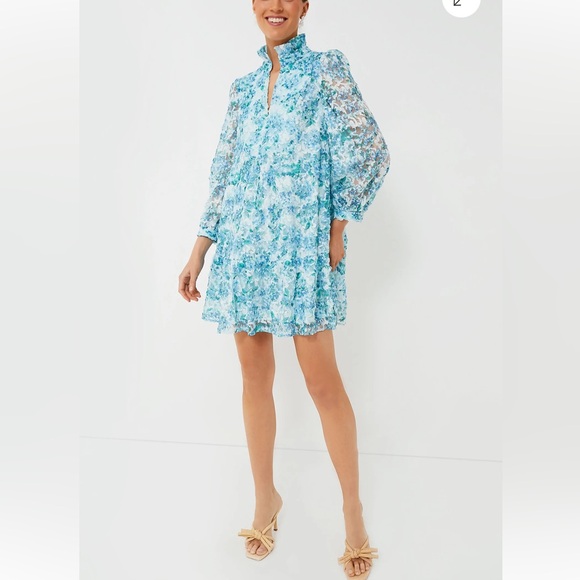 TUCKERNUCK Water's Edge Hydrangea Organza Palmerston Dress - Picture 14 of 15